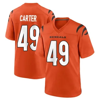 Barrett Carter Cincinnati Bengals Men's Game Nike Jersey - Orange