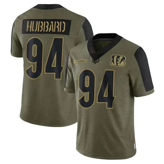 Sam Hubbard Cincinnati Bengals Men's Limited 2021 Salute To Service Nike Jersey - Olive