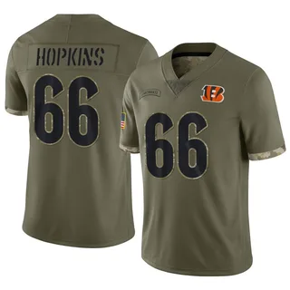 Trey Hopkins Cincinnati Bengals Men's Limited 2022 Salute To Service Nike Jersey - Olive