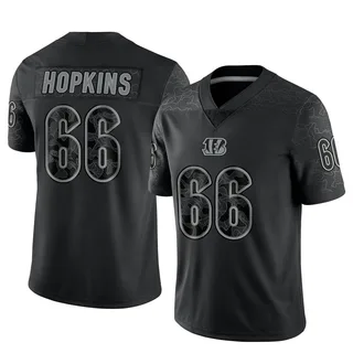 Trey Hopkins Cincinnati Bengals Men's Limited Reflective Nike Jersey - Black
