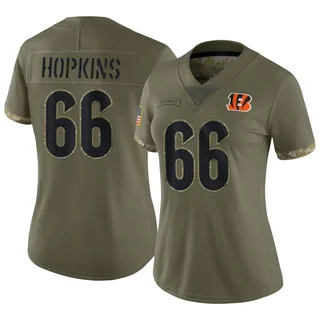 Trey Hopkins Cincinnati Bengals Women's Limited 2022 Salute To Service Nike Jersey - Olive