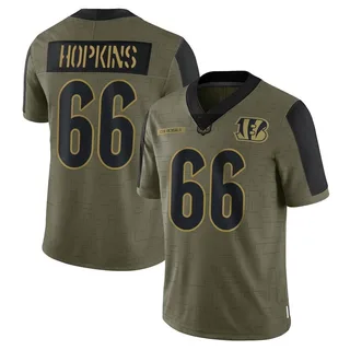 Trey Hopkins Cincinnati Bengals Youth Limited 2021 Salute To Service Nike Jersey - Olive